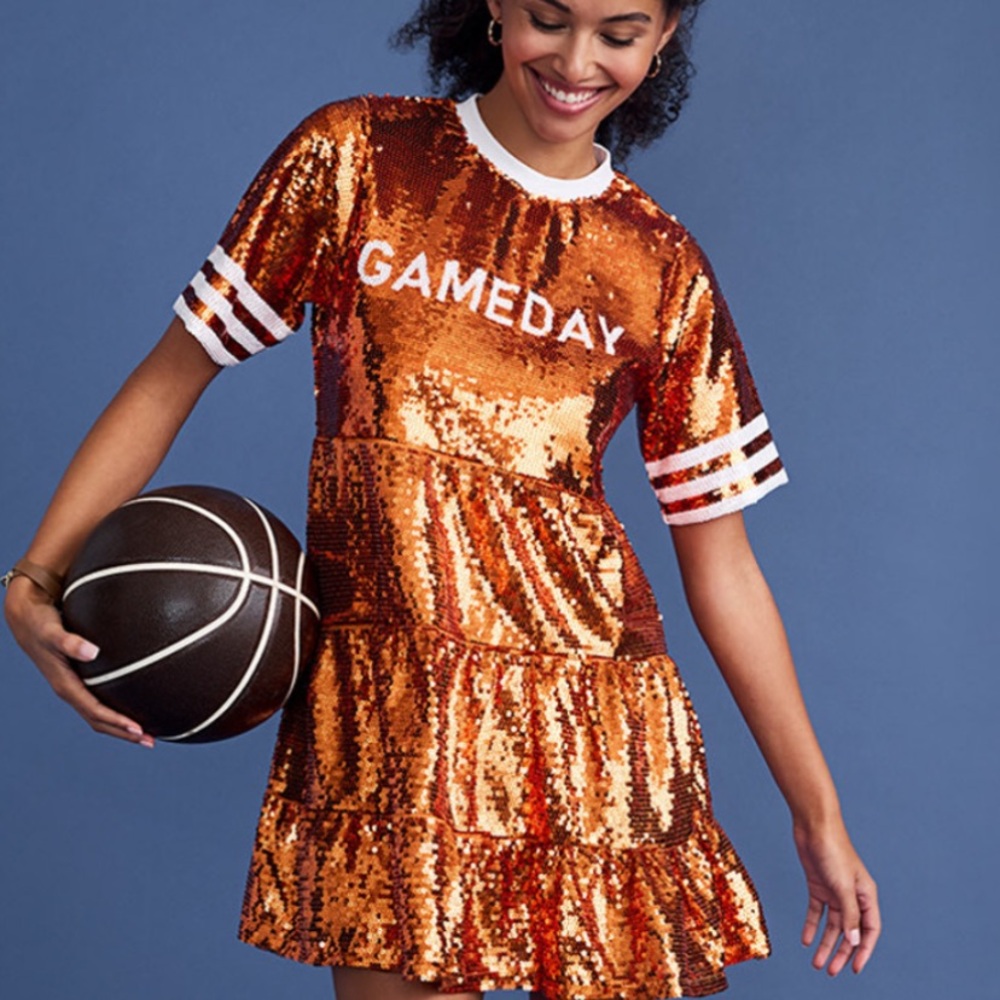 Clemson game day sequin dress